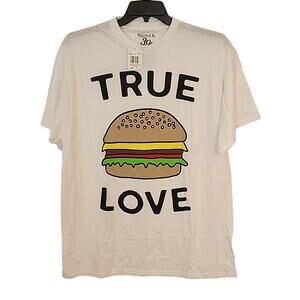 Walnut & 39th True Love Hamburger Graphic Tee, NWT, XL